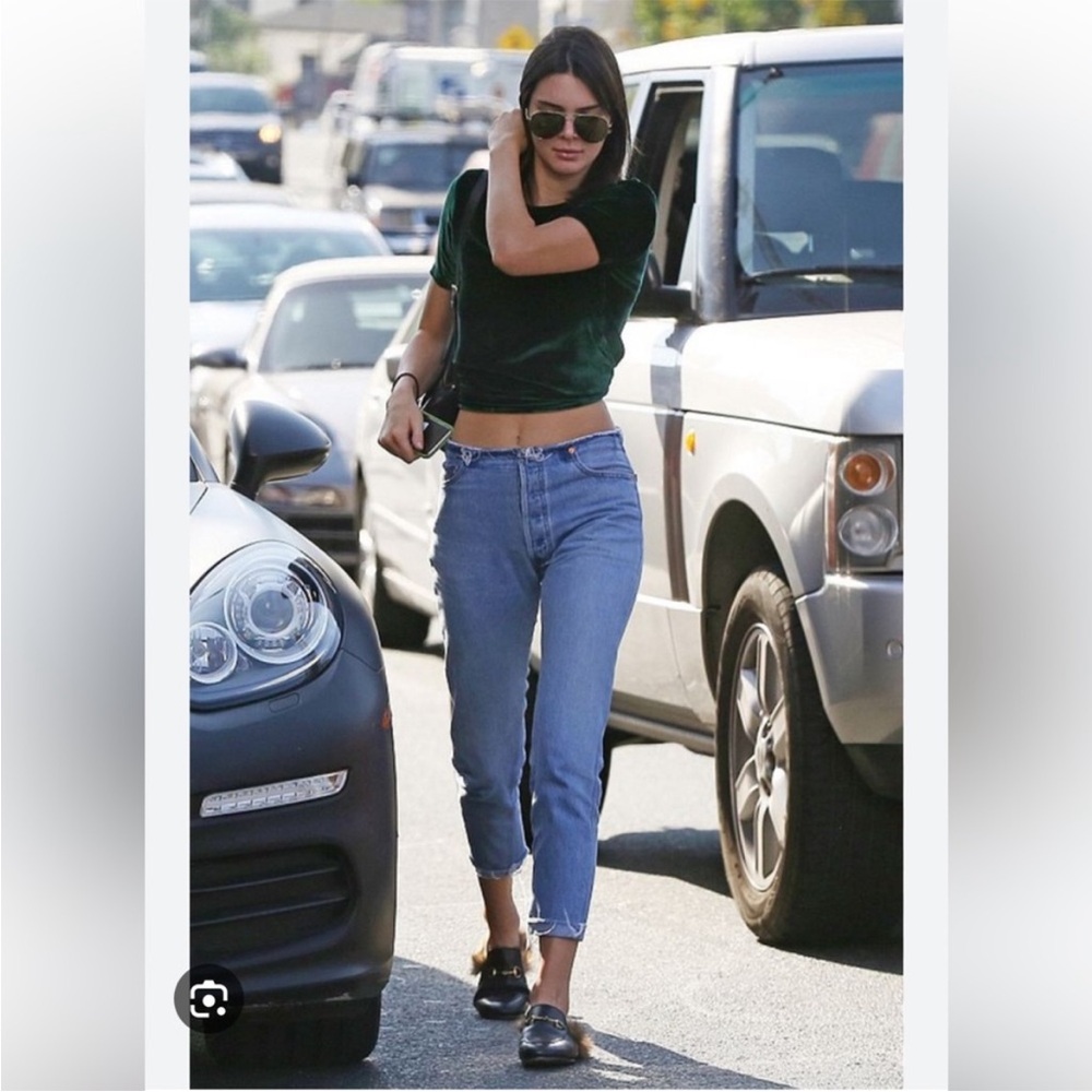 GUCCI “Princetown” Fur Lined Black Leather Mules - Picture 5 of 15